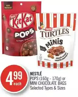 Shoppers Drug Mart Nestlé pops or mini chocolate bags offer