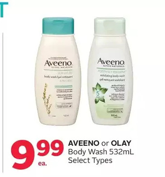 Rexall Aveeno or olay body wash offer