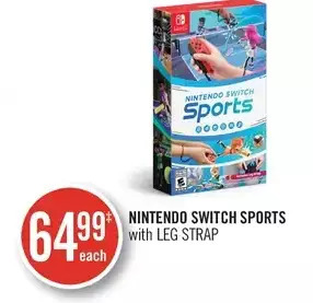 Shoppers Drug Mart Nintendo switch sports with leg strap offer