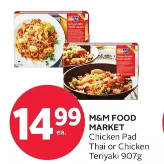 Rexall M&m food market chicken pad thai or chicken teriyaki offer