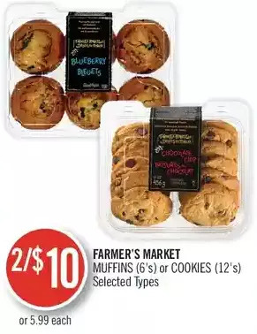 Shoppers Drug Mart Farmer's market muffins or cookies offer