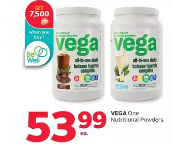 Rexall Vega one nutritional powders offer