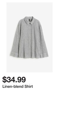 H&M Linen-blend shirt offer