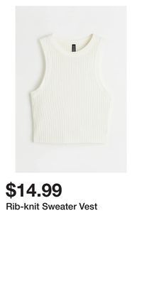 H&M Rib-knit sweater vest offer