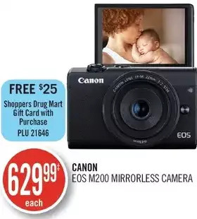 Shoppers Drug Mart Canon eos m200 mirrorless camera offer