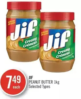 Shoppers Drug Mart Jif peanut butter offer