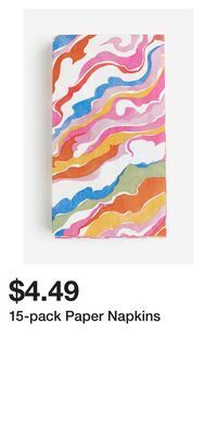 H&M 15-pack paper napkins offer