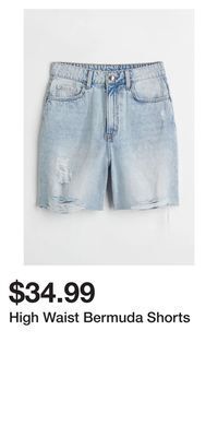 H&M High waist bermuda shorts offer