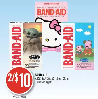 Shoppers Drug Mart Band-aid kids bandages offer