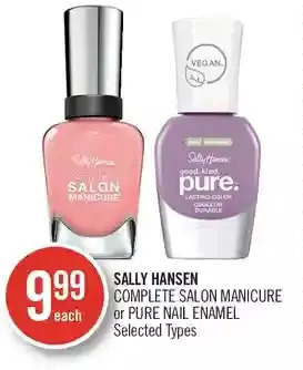 Shoppers Drug Mart Sally hansen complete salon manicure or pure nail enamel offer