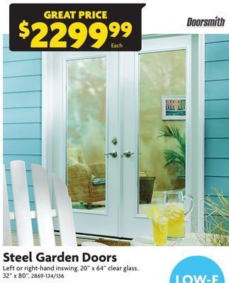 Home Hardware Steel garden doors offer