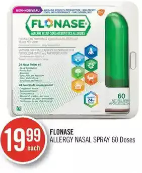 Shoppers Drug Mart Flonase allergy nasal spray offer