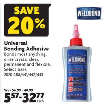 Home Hardware Universal bonding adhesive offer