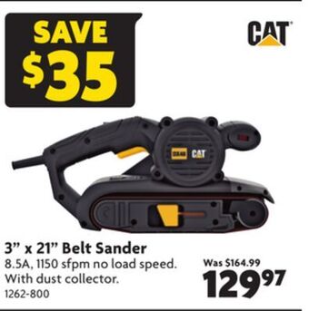 Home Hardware 3 x 21 belt sander offer