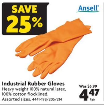 Home Hardware Industrial rubber gloves offer
