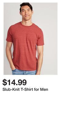 Old Navy Slub-knit t-shirt for men offer