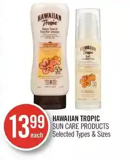 Shoppers Drug Mart Hawaiian tropic sun care products offer