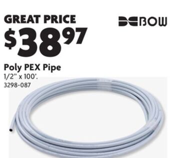 Home Hardware Poly pex pipe offer