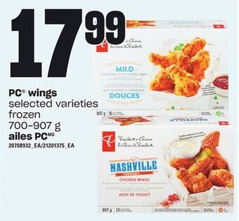 Independent City Market Pc® wings, 700-907 g offer