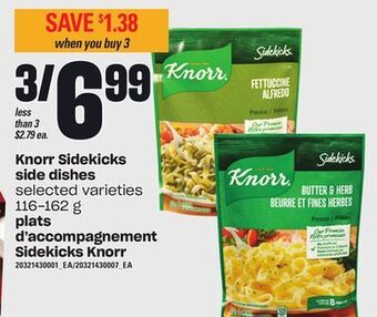 Independent City Market Knorr sidekicks side dishes, 116-162 g offer