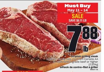Independent City Market Striploin grilling steak offer