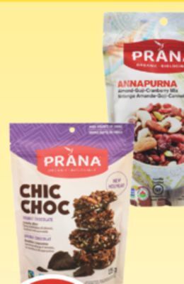Shoppers Drug Mart Prana snacks offer