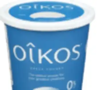 Shoppers Drug Mart Oikos greek (750g) or silk dairy-free (680g) yogurt offer