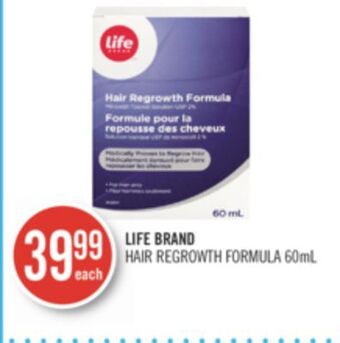 Shoppers Drug Mart Life brand hair regrowth formula offer