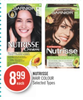 Shoppers Drug Mart Garnier nutrisse hair colour offer