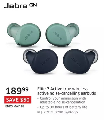 The Source Jabra elite 7 active true wireless active noise-cancelling earbuds offer