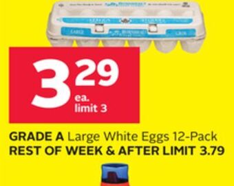 Rexall Grade a large white eggs offer