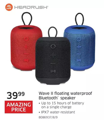 The Source Headrush wave ii floating waterproof bluetooth speaker offer