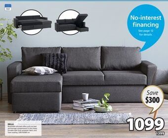 JYSK Della reversible sofa bed offer