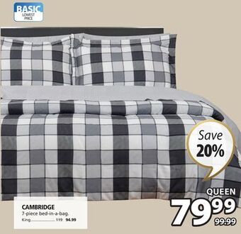 JYSK Cambridge 7-piece bed-in-a-bag offer