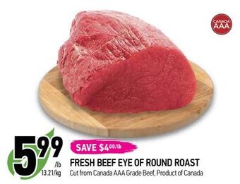 Coppa's Fresh Market Fresh beef eye of round roast offer