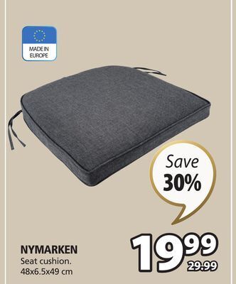 JYSK Nymarken seat cushion offer
