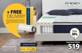JYSK Scandi blu spring mattress offer