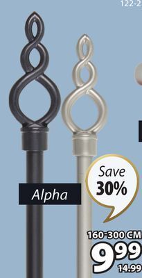 JYSK Alpha curtain rods offer