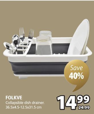 JYSK Folkve collapsible dish drainer offer