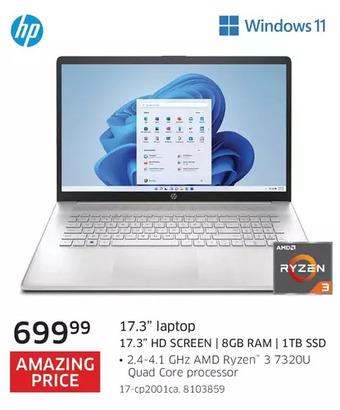 The Source Hp 17.3 laptop offer