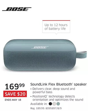 The Source Bose soundlink flex bluetooth speaker offer