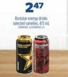 Real Canadian Superstore Rockstar energy drinks 473 ml offer