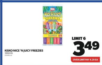 Real Canadian Superstore KISKO NICE 'N JUICY FREEZIES offer