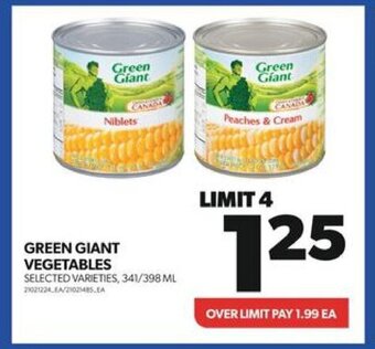 Real Canadian Superstore GREEN GIANT VEGETABLES offer