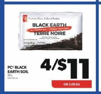 Real Canadian Superstore PC BLACK EARTH SOIL 25L offer