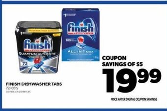 Real Canadian Superstore FINISH DISHWASHER TABS 72-105'S offer