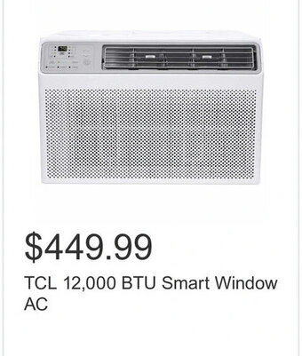 Costco TCL 14,000 BTU Smart Window TCL 12,000 BTU Smart Window AC offer
