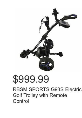 Costco RBSM SPORTS G93S Electric Golf Trolley with Remote Control offer