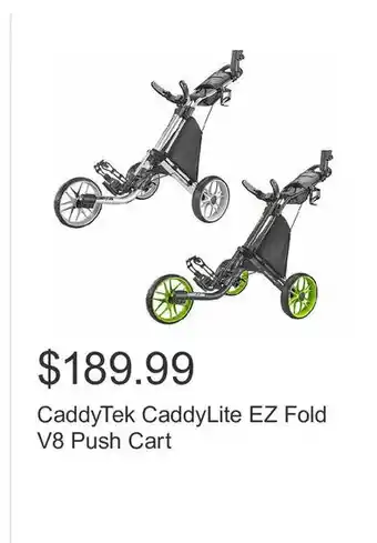 Costco CaddyTek CaddyLite EZ Fold V8 Push Cart offer