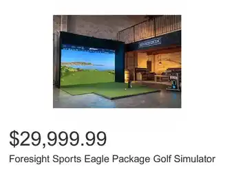 Costco Foresight Sports Eagle Package Golf Simulator offer